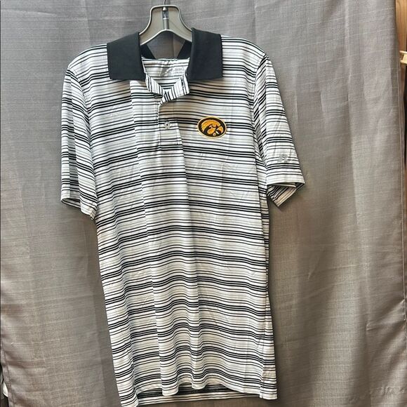 Iowa Hawkeyes Pin Striped Polo Golf shirt - Picture 1 of 6